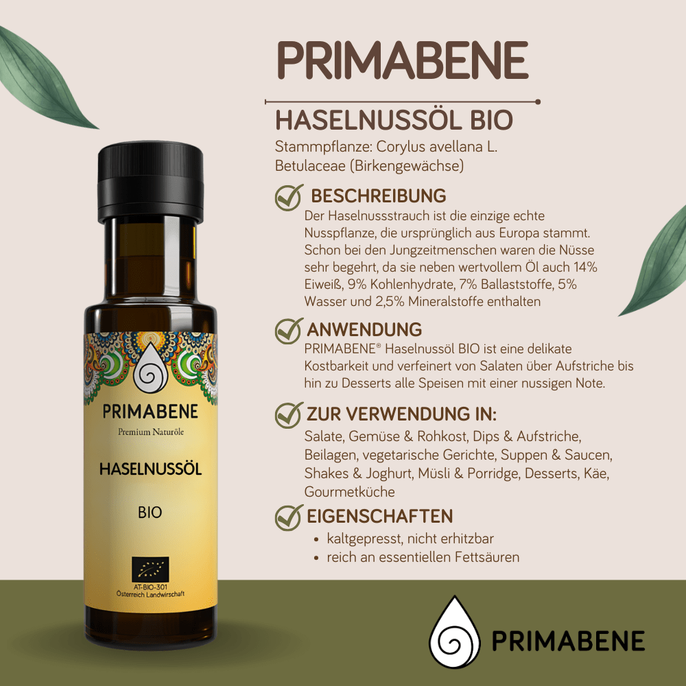 Bild von Haselnussöl Bio - Speiseöl
